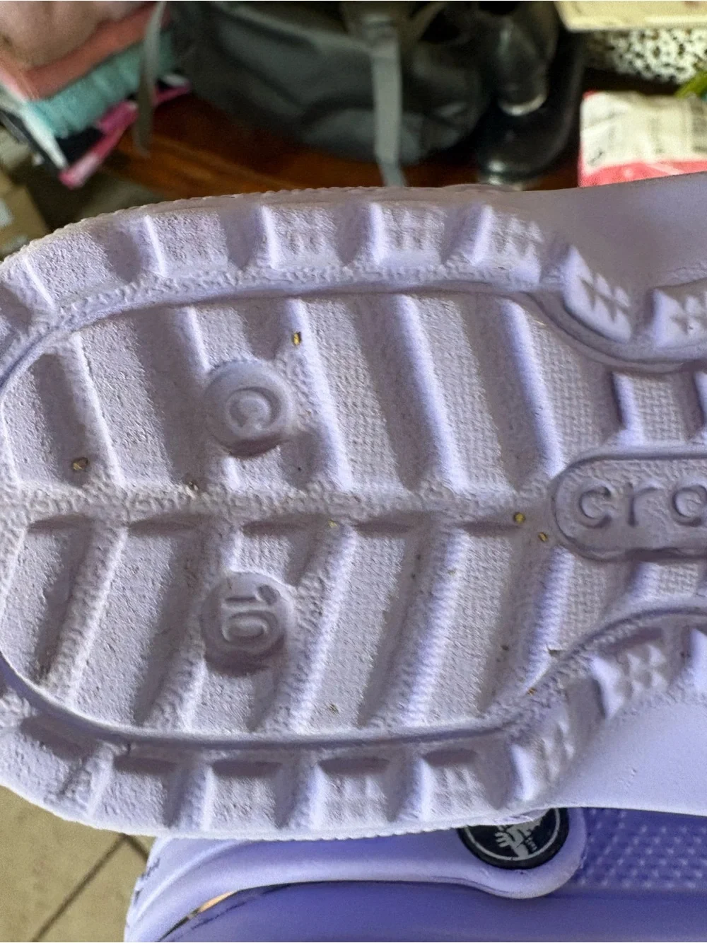 CROCS Kids Lavender Slip-On Clogs with Fleece Lining